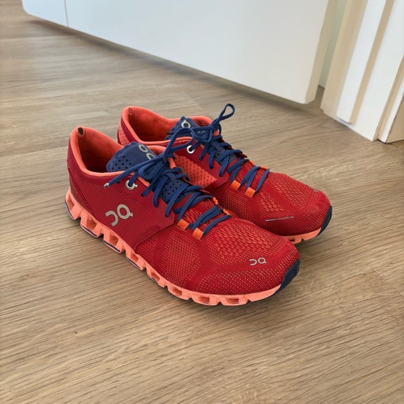 Women’s On Cloud X Red Running Shoes - Picture 2 of 7
